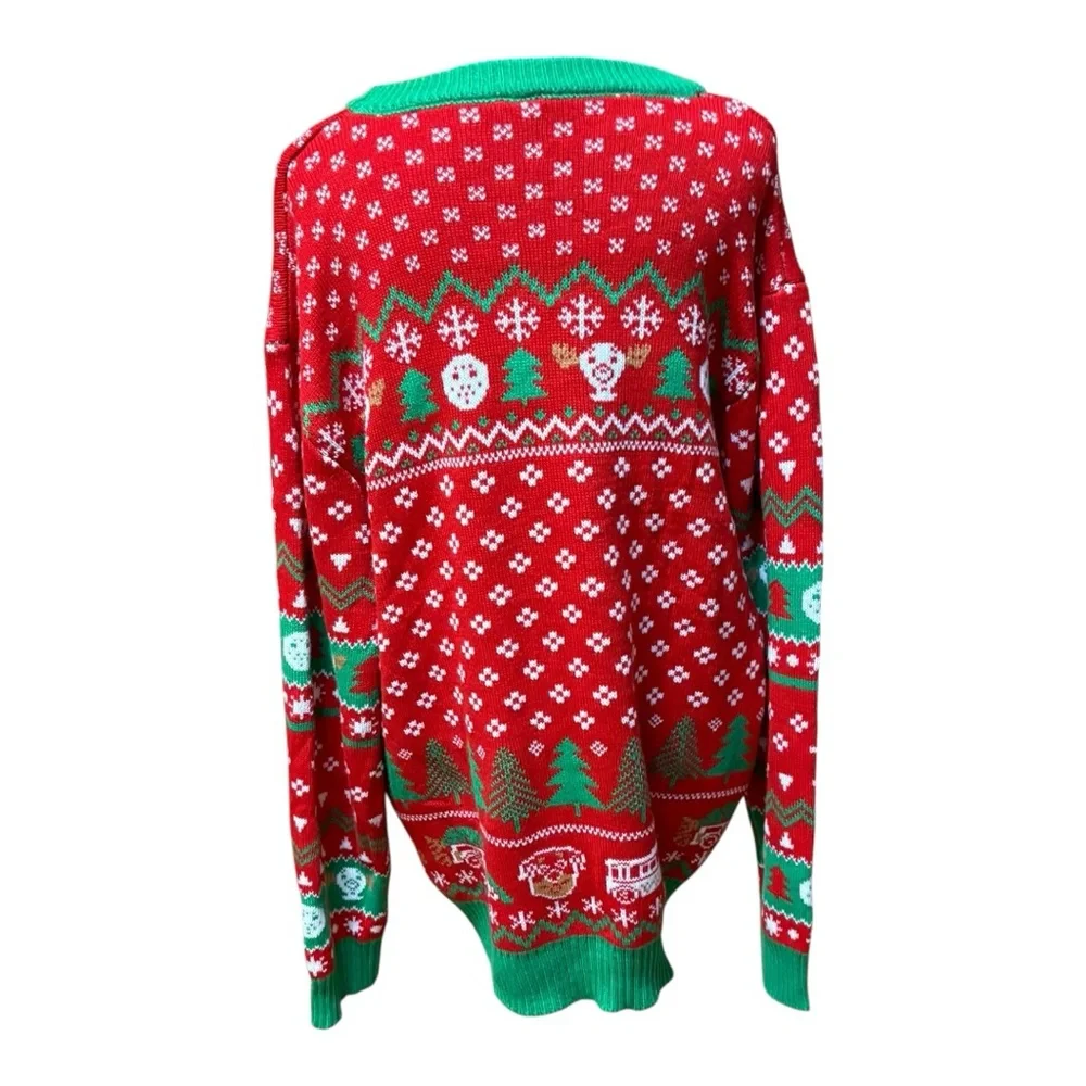 Oh My Sweater “Why is The Carpet All Wet Todd" Ugly Christmas Sweater - Picture 4 of 7